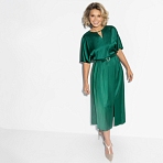 Икона моды (зелёное). Купить женские вечерние платья оптом от производителя. Платье Икона моды (зелёное). Состав: 95% полиэстер, 5% эластан