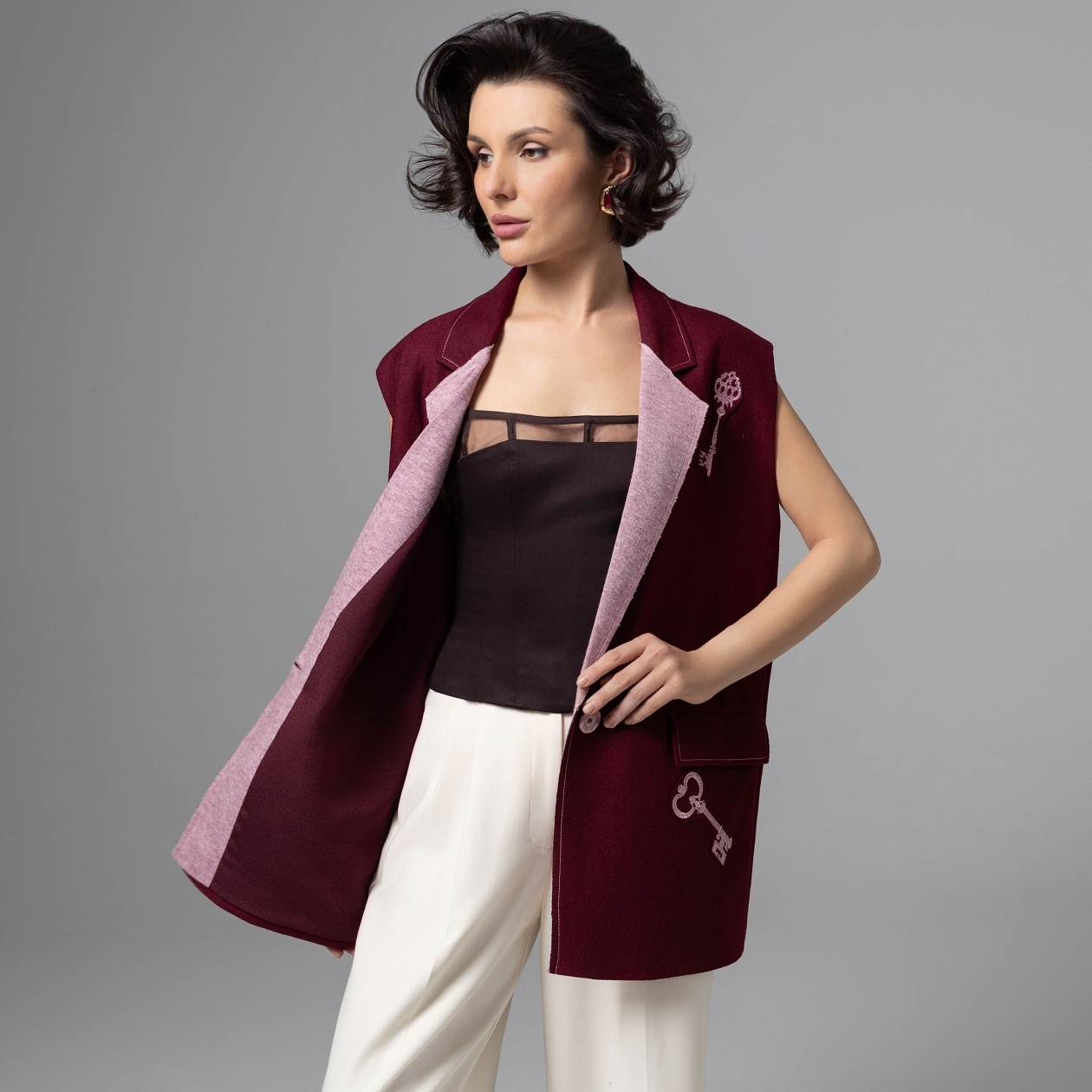 Карьерный взлет (эксклюзив) . Состав: 60% полиэстер, 30% шерсть, 5% спандекс