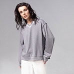 Свитшот со швами наружу Успех в руках (серый)