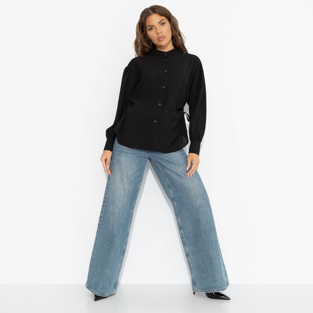 Невозможно оторваться (черная). Состав: 38% лен, 30% вискоза, 30% п/э, 2% спандекс