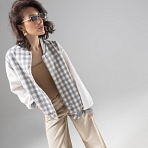 Бомбер Движение вперед. Состав: 60% полиэстер, 20% вискоза, 15% акрил, 5% хлопок