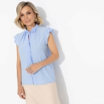 Блуза Свежая подборка (blue). Состав: 95% п/э, 5% эластан