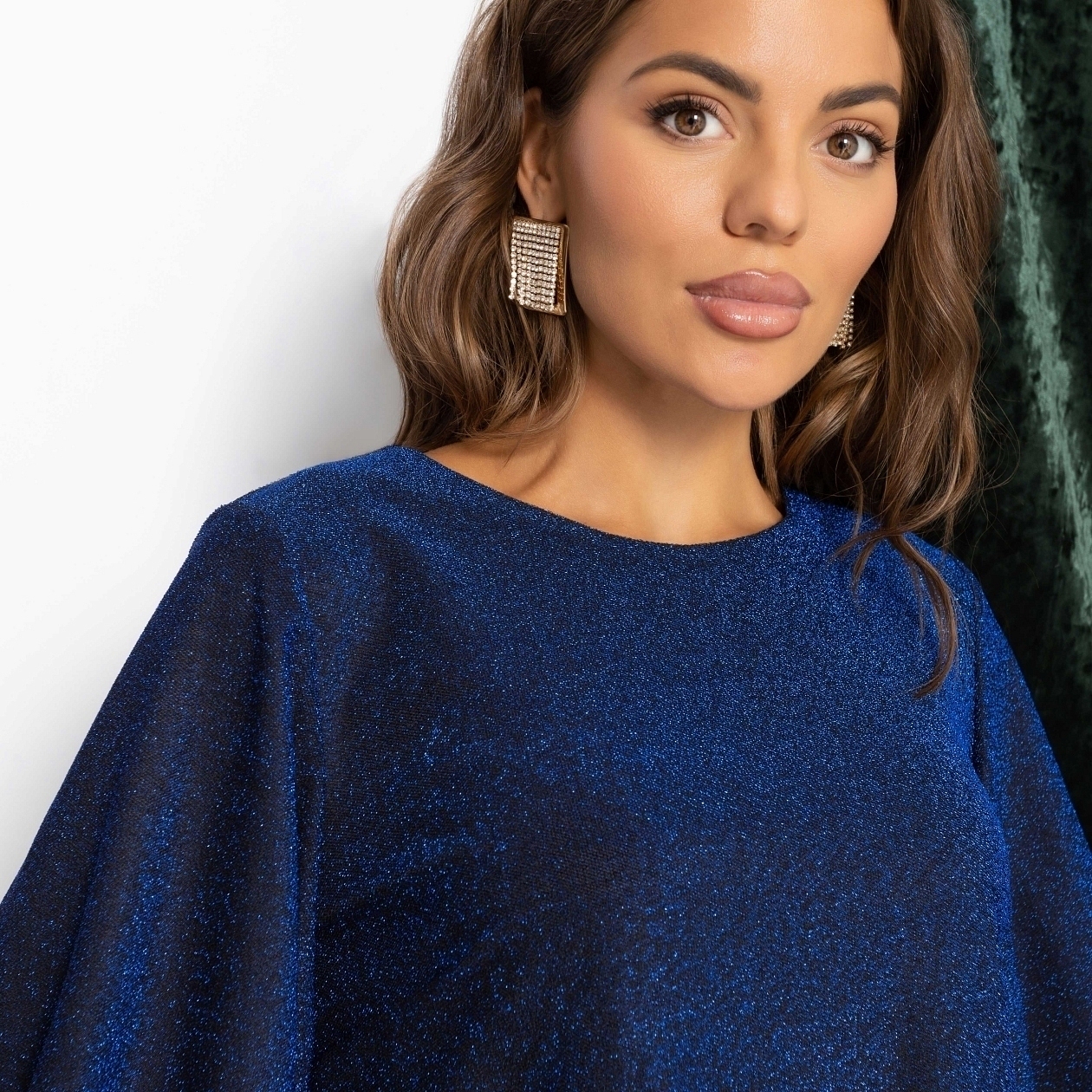 Блуза Предвкушение встречи (сияние). Состав: 95% п/э, 5% эластан