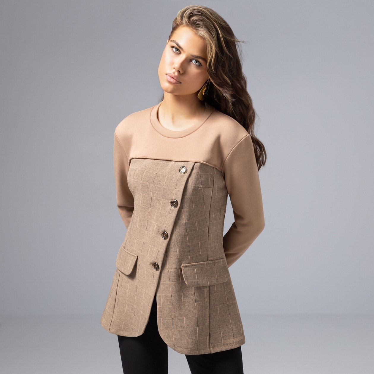 Вкус победы (мокка). Состав: 65% п/э, 30% вискоза, 5% спандекс