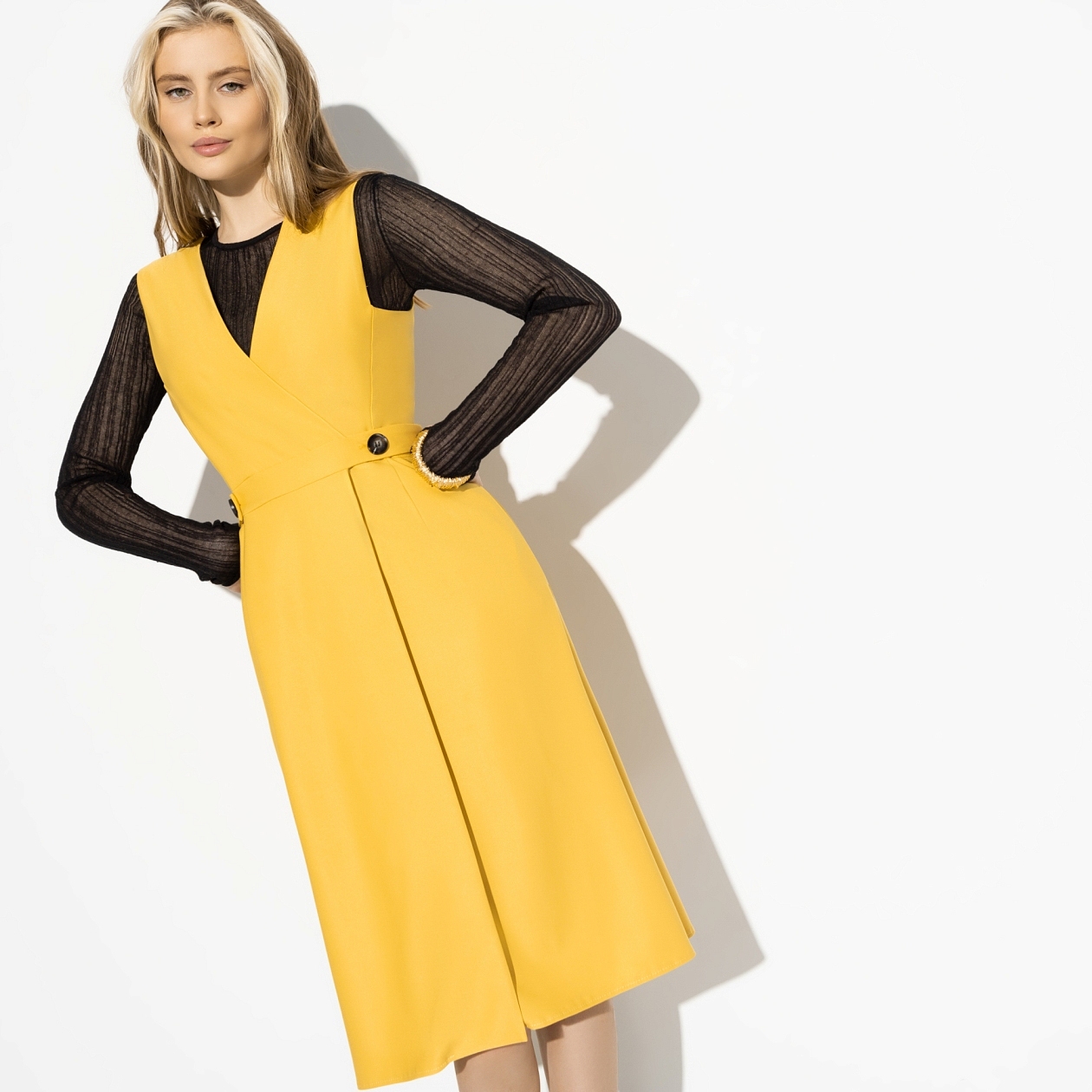 Сарафан Сочное вдохновение. Состав: 72% п/э, 22% вискоза, 6% спандекс