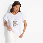 Футболка с принтом Оттенок настроения (flowers)