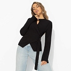 Джемпер хлопковый Дерзкий минимализм (черный)