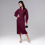 Платье-футляр со швами наружу Больше, чем просто платье (винное)