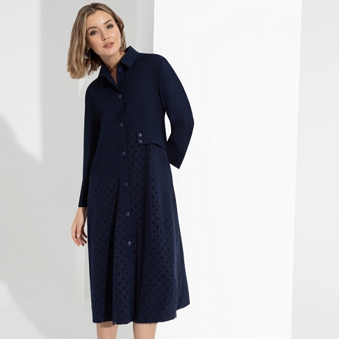 Платье Ночной каприз (dark blue). Состав: 95% п/э, 5% спандекс