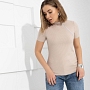 Водолазка Дерзко, стильно! (beige). Состав: 65% п/э, 30% вискоза, 5% спандекс