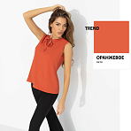 Блуза в трендовом цвете Легкое настроение (терракот)