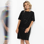 Виртуальные будни (фэшн). Купить женские нарядные платья оптом от производителя. Платье Виртуальные будни (фэшн). Состав: 95% полиэстер, 5% эластан