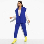 Брючный костюм Секретный метод (blue, 2 в 1, с поясом). Состав: 60% полиэстер, 37% вискоза, 3% спандекс