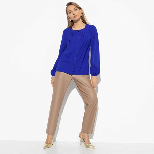 Блуза Миг совершенства (electric blue). Состав: 95% полиэстер, 5% эластан