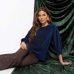 Блуза Предвкушение встречи (сияние). Состав: 95% п/э, 5% эластан