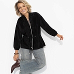 Бомбер Хочу-надо-беру (чёрный). Состав: 90% полиэстер, 10% нейлон