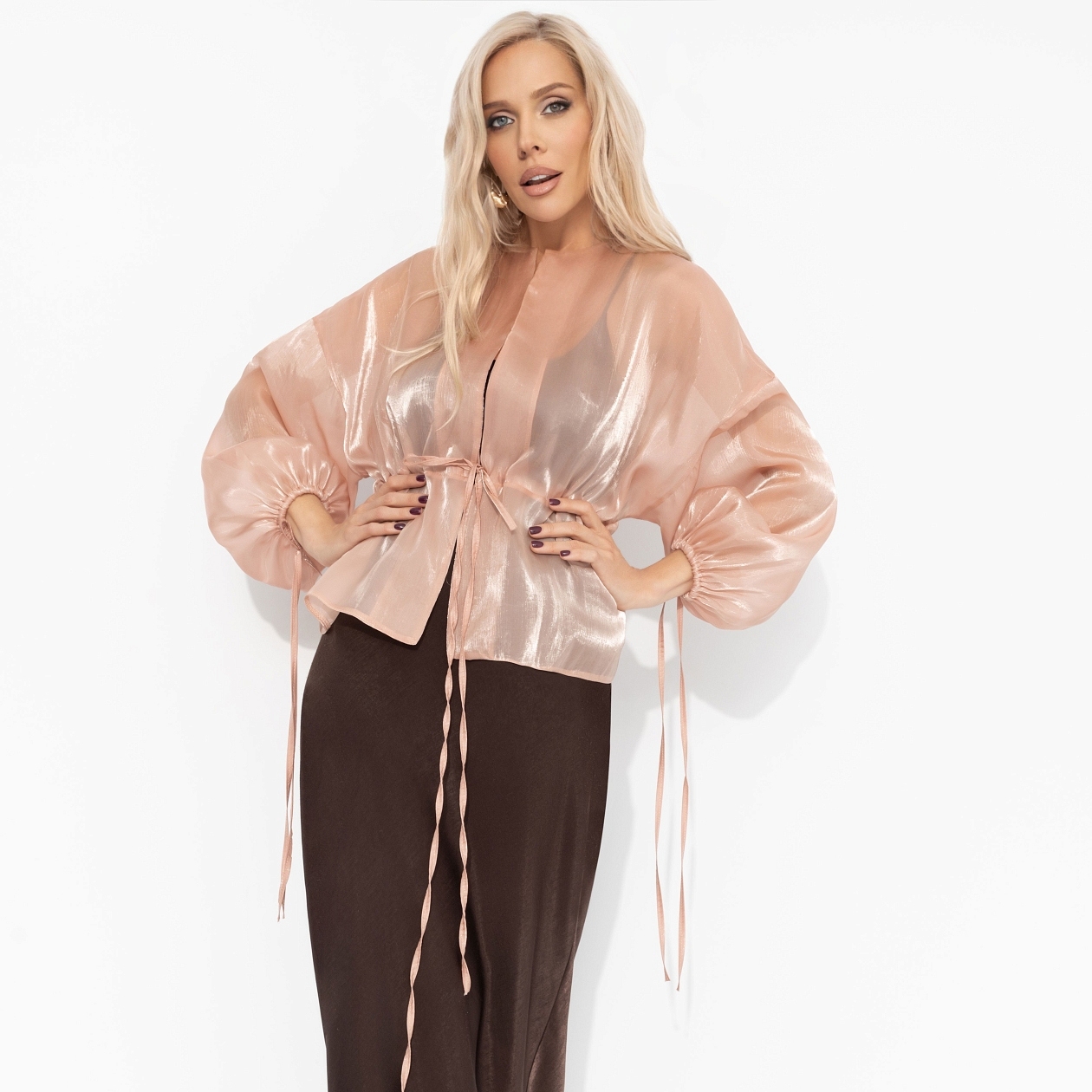 Жакет Вершина восхищения (пудровый). Состав: 100% полиэстер