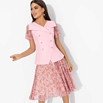 Костюм с юбкой комбинированный Сияние уверенности (2 в 1)