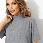 Платье Словно впервые (серое). Состав: 75% нейлон, 22% хлопок, 3% спандекс