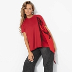 Футболка Я здесь главная. Состав: 75% п/э, 20% вискоза, 5% спандекс