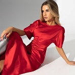 Платье Прямое попадание (страстный red). Состав: 97% полиэстер, 3% спандекс
