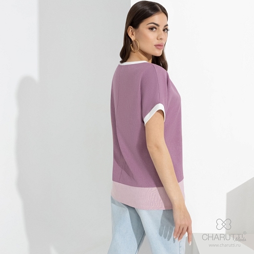 Туника Нежное откровение (luxury). Состав: 80% п/э, 15% лен, 5% эластан