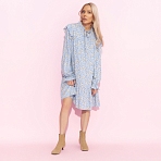 Платье в стиле бохо Тонкий комплимент (голубое)