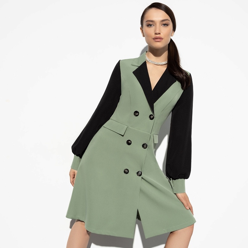 Платье Чао, Белла (imperial green). Состав: 60% п/э, 37% вискоза, 3% спандекс