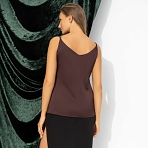 Создана для поцелуев (шоколадный). Купить женский Топ оптом от производителя.