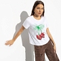Футболка Манерная принцесса (cherries). Состав: 65% п/э, 30% вискоза, 5% стрейч