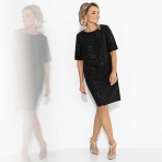 Виртуальные будни (фэшн). Купить женские нарядные платья оптом от производителя. Платье Виртуальные будни (фэшн). Состав: 95% полиэстер, 5% эластан