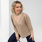 Туника Творческая суперледи (нежная ваниль). Состав: 80% п/а, 20% вискоза