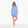 Брючный костюм Красочные истории (blue, 2 в 1). Состав: 50% вискоза, 45% хлопок, 5% эластан