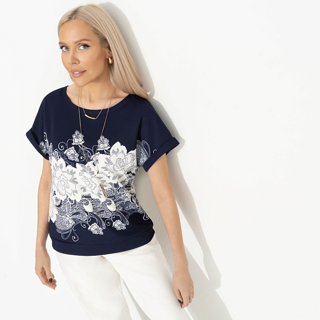 Футболка Жду чудо (floral print) 