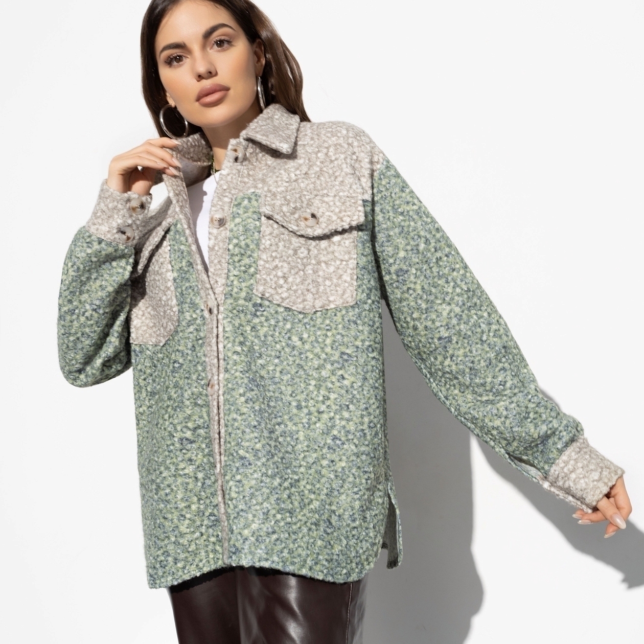 Нельзя не влюбиться (green beige). Состав: 100% п/э