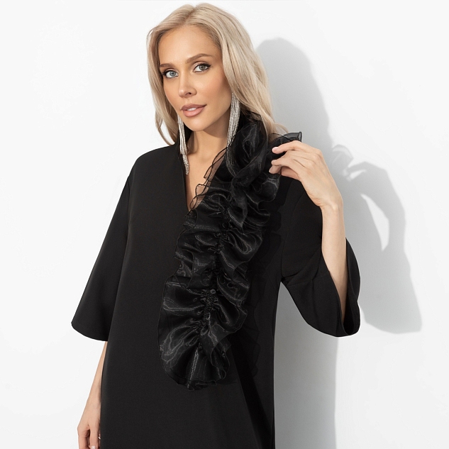 Платье Сияние глянца (чёрное) 