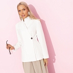 Жакет приталенного силуэта Дерзкий силуэт (белый)