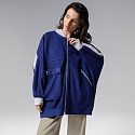 Бомбер объемного кроя с карманами Стильное вложение (oversize, L-XL)