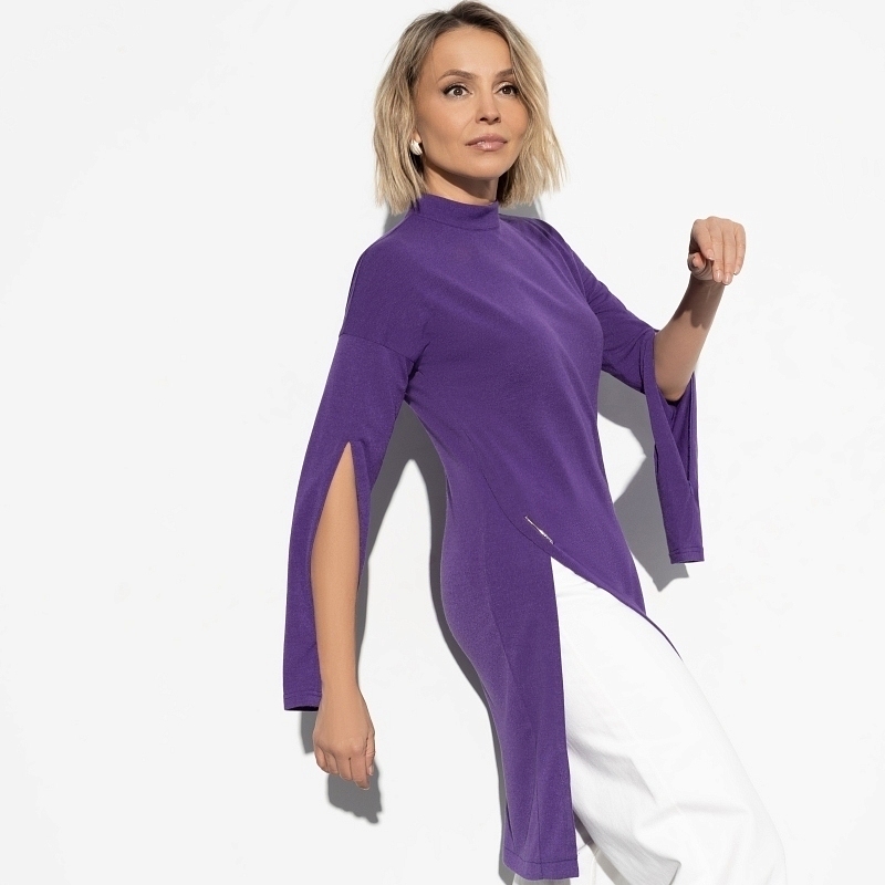 Туника Выбираю сердцем (violet style). Состав: 65% п/э, 15% ангора, 15% акрил, 5% спандекс