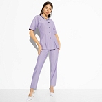 Брючный костюм Утонченный стиль (lady lilac, 2 в 1). Состав: 65% п/э, 30% вискоза, 5% спандекс