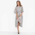 Платье Моя итальянская история (милан, с поясом). Состав: 95% п/э, 5% спандекс