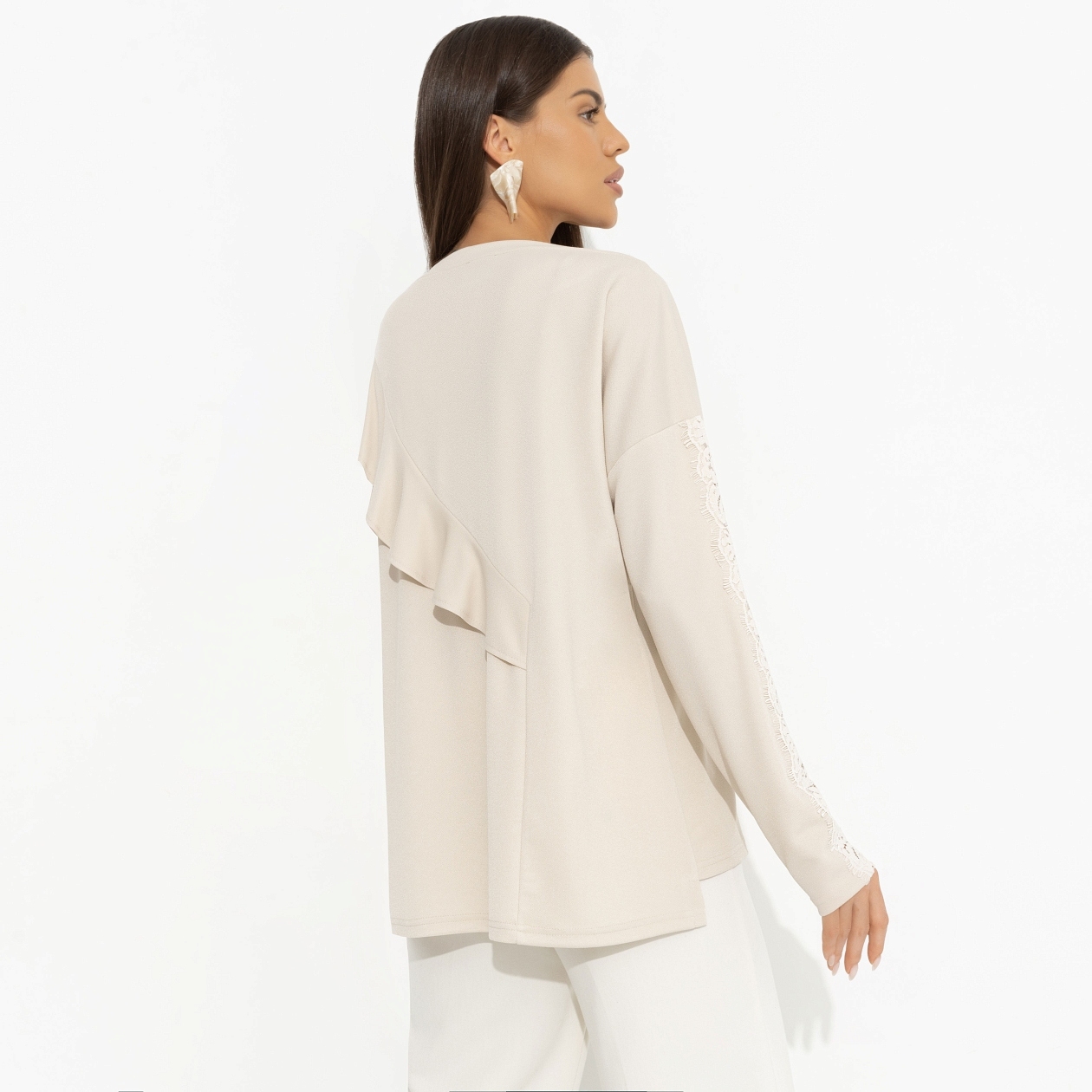 Туника Вам письмо (beige). Состав: 95% полиэстер, 5% спандекс