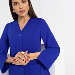 Костюм с юбкой Классика на комфорте (2 в 1, блю). Состав: 65% п/э, 30% вискоза, 5% эластан