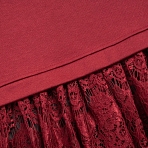 Платье История в кружевах (бордо). Состав: 65% полиэстер, 30% вискоза, 5% спандекс