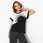 Футболка Хочу чуда. Состав: 65% п/э, 30% вискоза, 5% стрейч