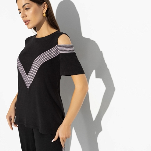 Брючный комплект Нешуточная конкуренция (mega black, 2 в 1) 