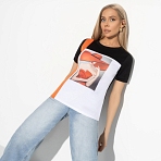Футболка Волшебная аура (lady wow). Состав: 65% п/э, 30% вискоза, 5% стрейч