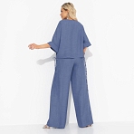 Брючный костюм Энергия цвета (blue, 2 в 1). Состав: 65% п/э, 30% вискоза, 5% эластан