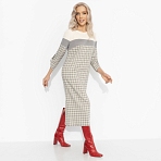 Платье Влюблена в себя. Состав: 65% п/э, 30% вискоза, 5% спандекс