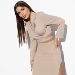 Жакет Стильная сенсация (beige). Состав: 95% п/э, 5% эластан